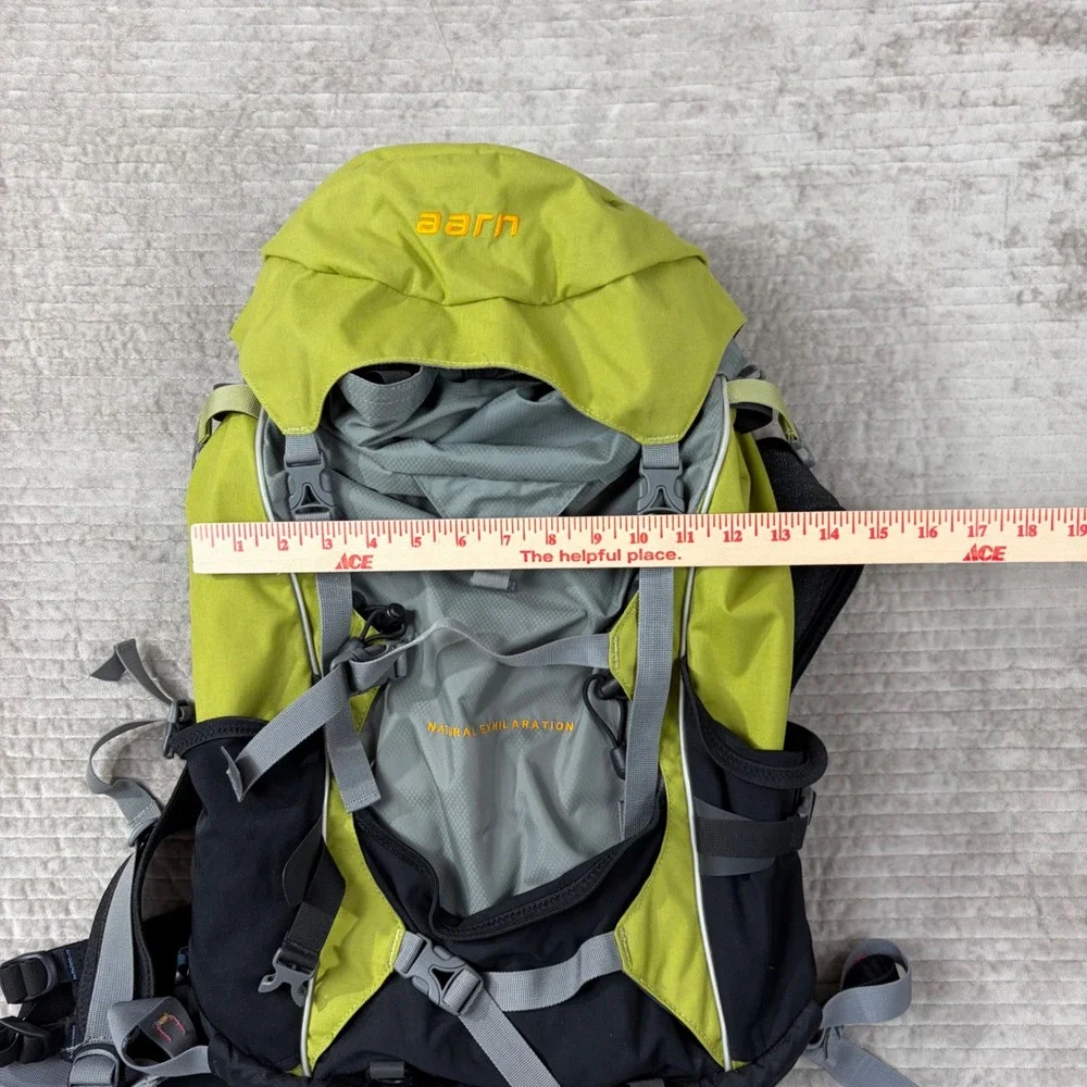 Aarn Natural Exhilaration Backpack Lime Green Black Hiking Daypack Small